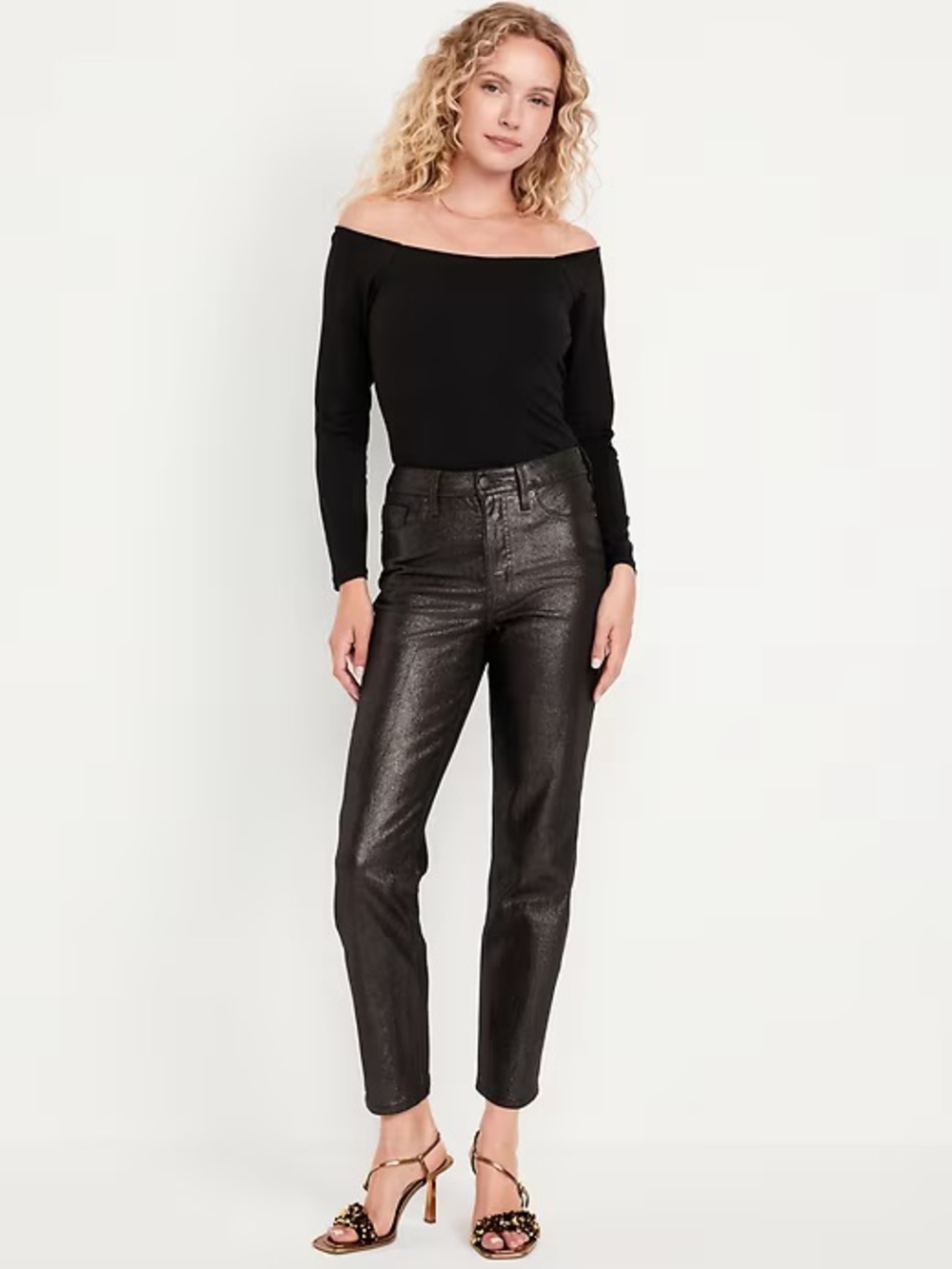 Old Navy NWT OG Straight Metallic Jeans Tall
